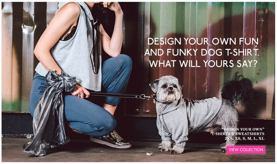 Personalized Custom Dog T-Shirts, Dog Sweatshirts & Dog Harnesses