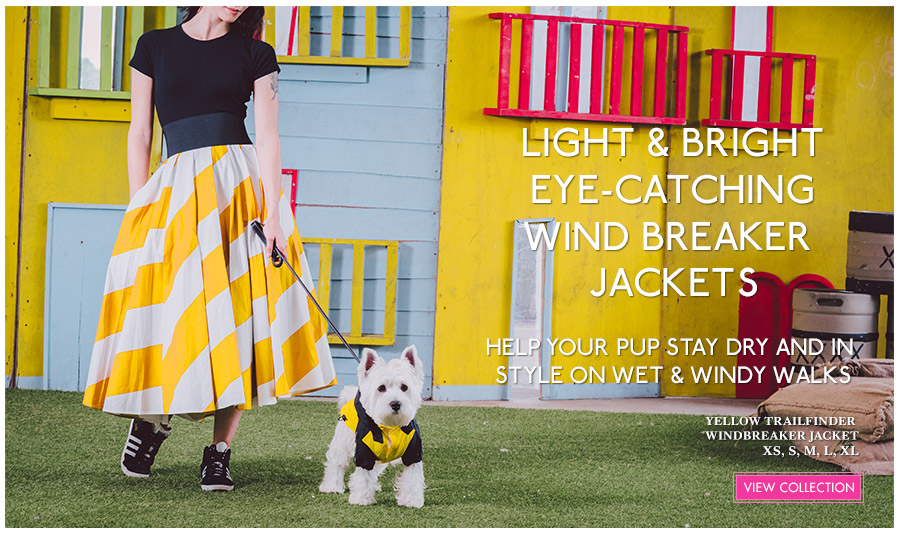 View Urban Pup Light & Bright Spring Dog Jackets. Ideal lightweight dog jackets for Spring