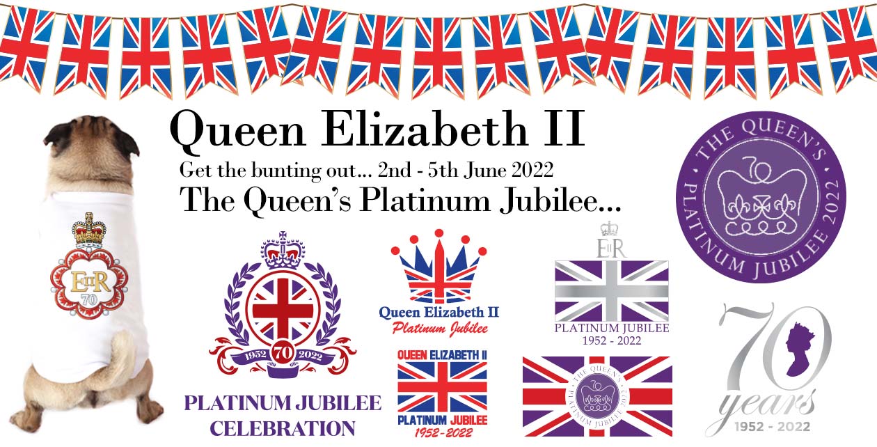 The Queen's Platinum Jubilee Dog T-Shirts