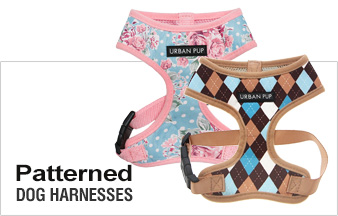 Patterned Fabric Dog Harnesses