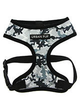 Urban Camouflage Harness - If you have an action boy or girl this Urban camouflage harness will be right up their street. It is lightweight and incredibly strong. Designed by Urban Pup to provide the ultimate in comfort and safety. It features a breathable material for maximum air circulation that helps prevent your dog overh...