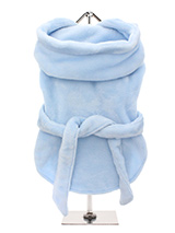 Blue Plush & Fluffy Terry Bathrobe - Our new Super Soft and Plush and Fluffy Terry Bathrobes are made from Plush Micro-fibre, it is so soft you will not want to put it down. Great for wrapping up in after bath time to relax and dry out. It has a matching towelling belt which is attached so as not to fall off and this great for pulling...