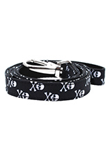 Skulls & Crossbones Fabric Lead - Here at Urban Pup our design team understands that everyone likes a coordinated look. So we added a Skulls and Crossbones Lead to match our Skulls and Crossbones Harness, Bandana and collar. This lead is lightweight and incredibly strong.