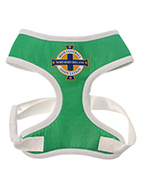 Northern Ireland Football Team Harness - Our Official Northern Ireland Retro Harness is lightweight and incredibly strong. Designed by Urban Pup to provide the ultimate in comfort and safety. It features a breathable material for maximum air circulation that helps prevent your dog overheating and is held in place by a secure clip in action...