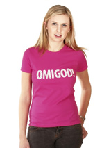 Legally Blonde ''OMIGOD!'' Women's T-Shirt - If you want the authentic Legally Blonde look then this OMIGOD! t-shirt is for you. Slip on this beautiful t-shirt and step right into character to be a part of this all singing, all dancing, feel good musical comedy. Match it up with our OMIGOD! dog t-shirt for maximum impact and maximum fun. As El...