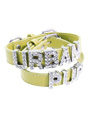 Primrose Leather Personalised Dog Collar (Diamante Letters)