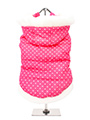 Thermo Pink Hearts Quilted Parka